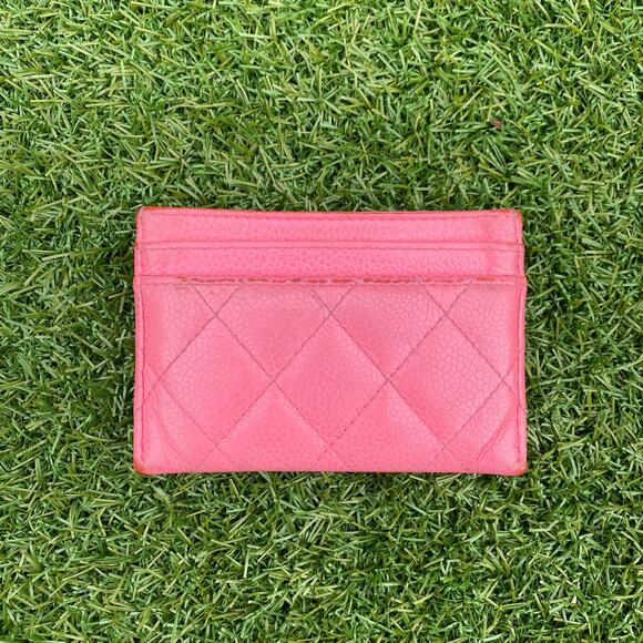 Chanel Leather Pink Card Holder Wallet - Picture 2 of 5